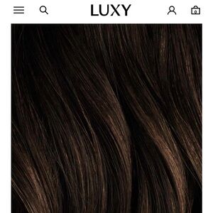 Luxy Thinning hair clip-in extensions 20 inches Brown Mocha Brown Balayage